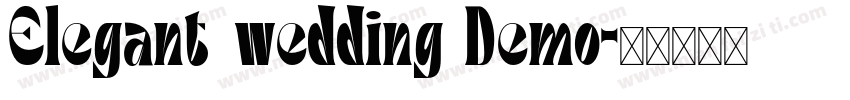 Elegant wedding Demo字体转换